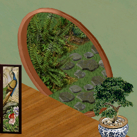brown moon door