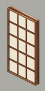 brown shoji window