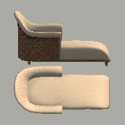 natural Calypso chaise