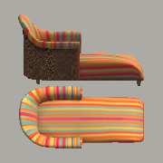 orange Calypso chaise