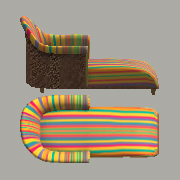 yellow Calypso chaise